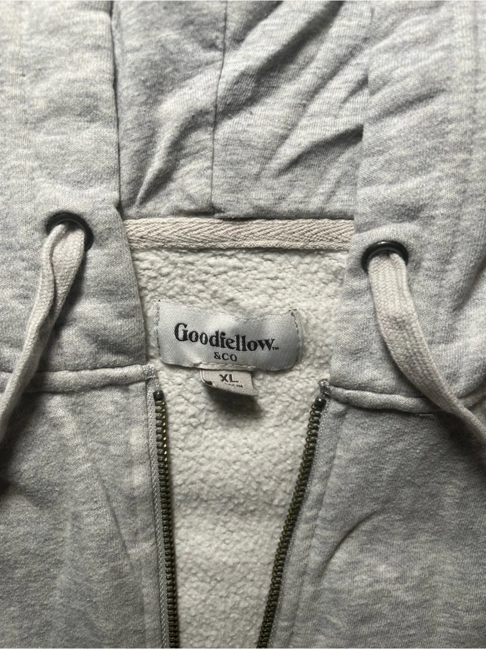 Goodfellow & Co Light Gray Full-Zip Hoodie